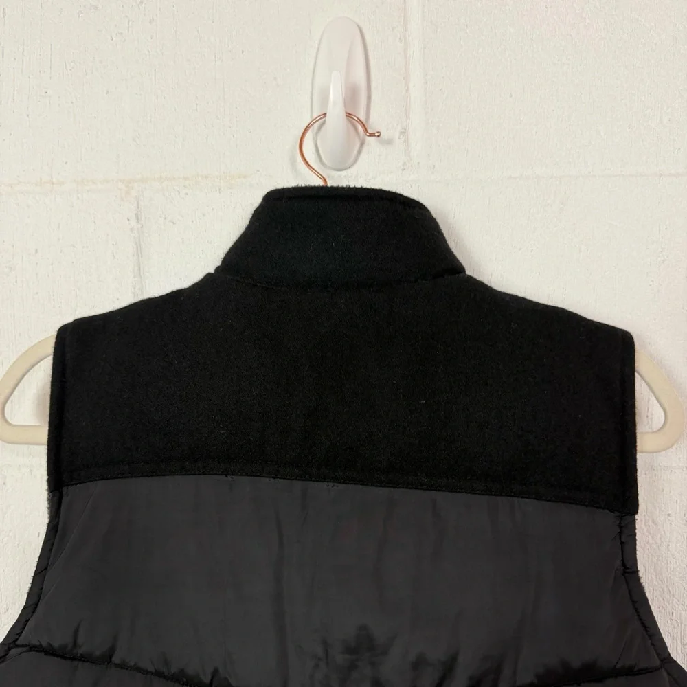 Gap Boys Puffer Vest Wool Blend Black Pockets Y2K ('06)‎ Snow Winter Outdoor L